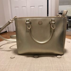 Tory Burch Robinson Crossbody - Metallic Gold
